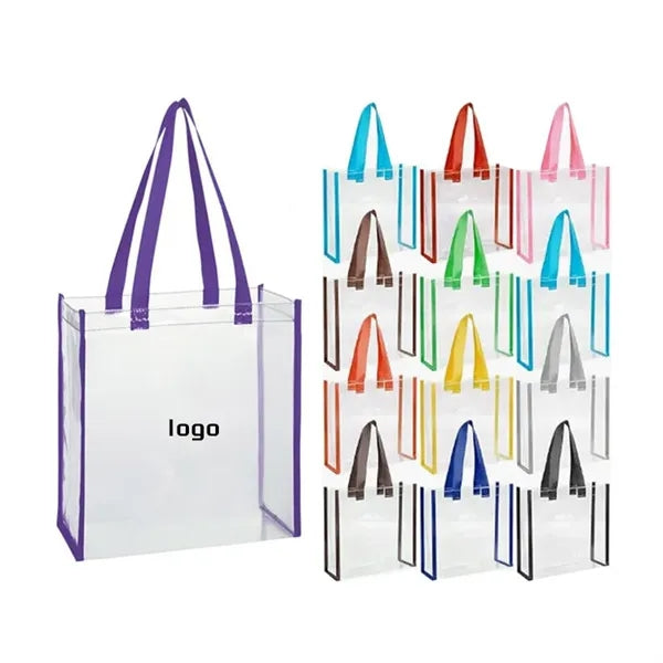 Clear PVC Stadium Tote Bag