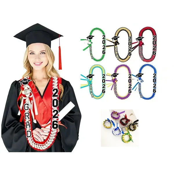 Graduation Lei and Cord Set2026 Braided Necklace Adjustable