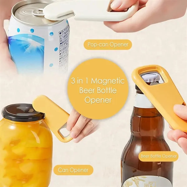 Multifunctional Bottle Ppener With Magnetic Attachment