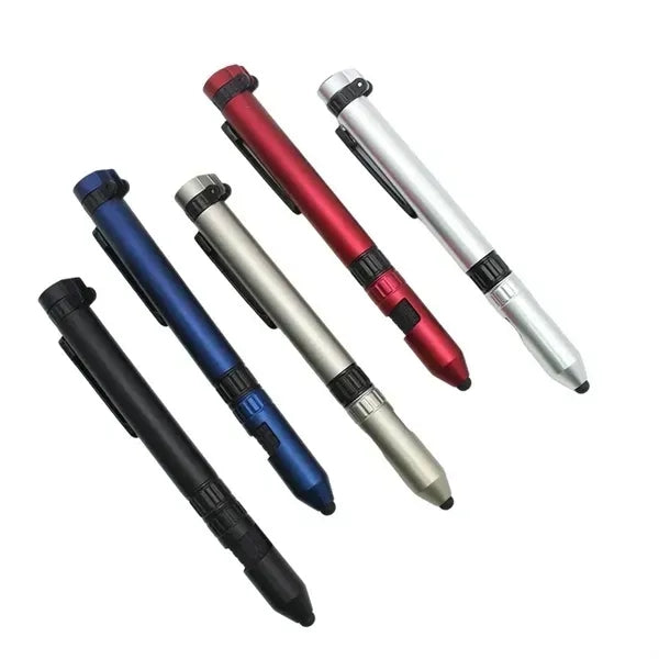 Outdoor Multi-Tool Pen with Stylus, LED, Compass and Screwdr