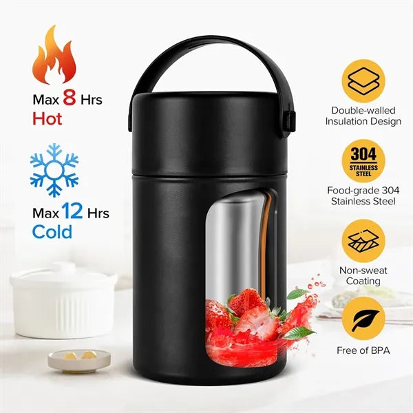 Stainless Steel Vacuum Insulated Water Bottle And Lunch Box