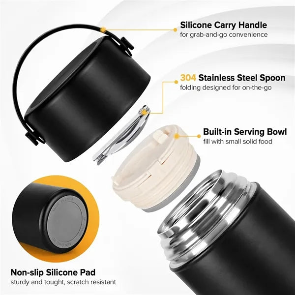 Stainless Steel Vacuum Insulated Water Bottle And Lunch Box