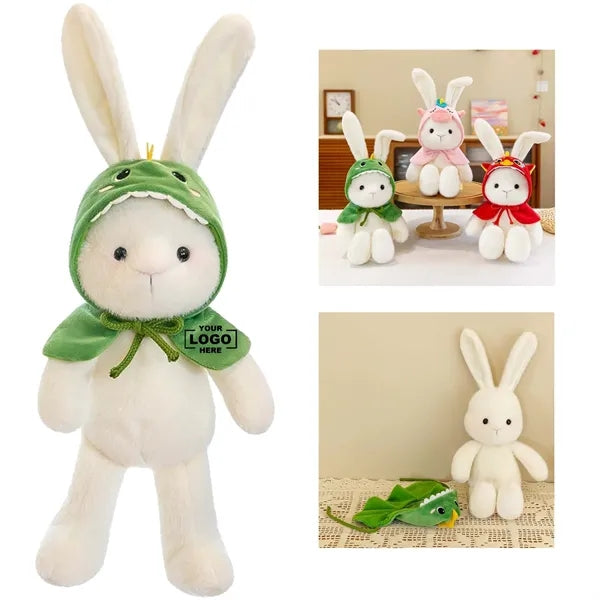 9-inch Plush Toy Rabbit W/ A Hat And Cape