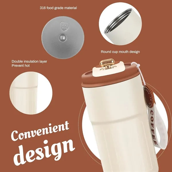 16 OZ Stainless Steel Smart Display Gift Coffee Bottle