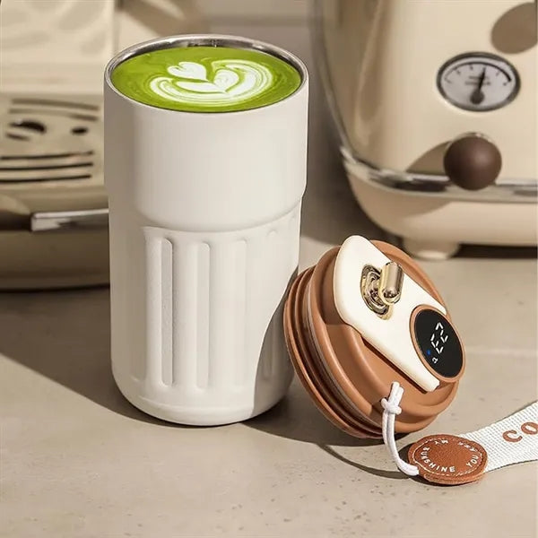 16 OZ Stainless Steel Smart Display Gift Coffee Bottle