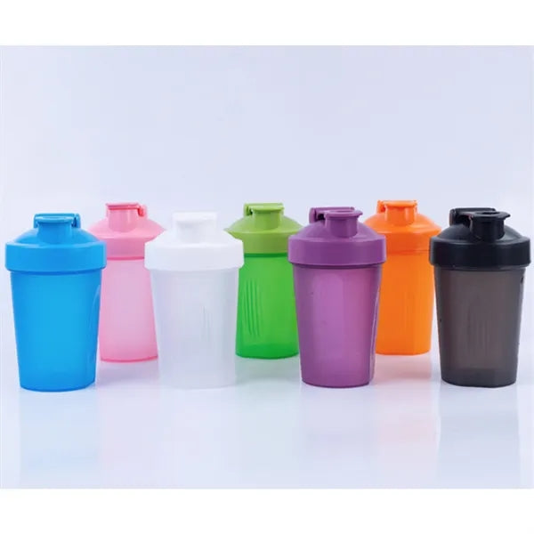 13.5 OZ Plastic Fitness Shaker Bottle