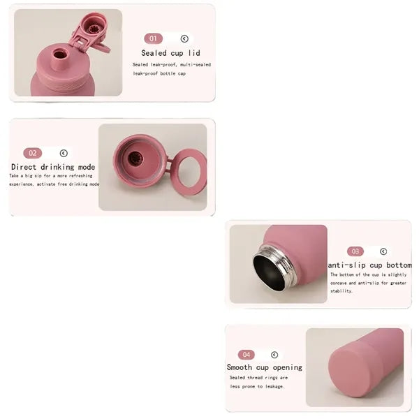 32 oz Insulated Water Bottle With Straw