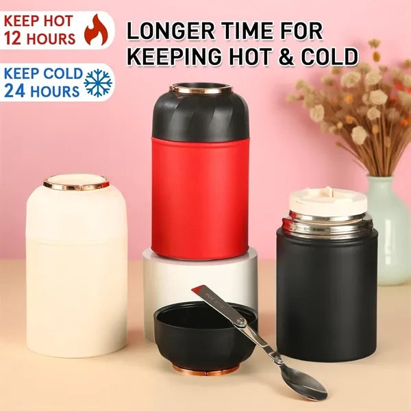 Stainless Steel Large Capacity Water Bottle And Lunch Box