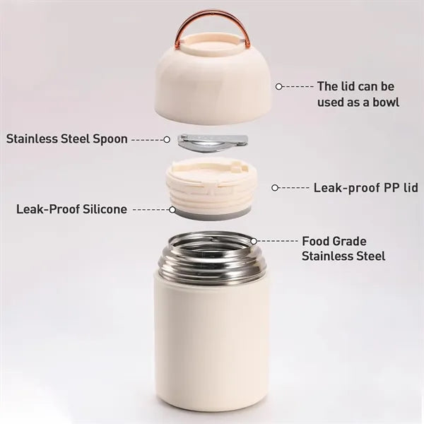 Stainless Steel Large Capacity Water Bottle And Lunch Box