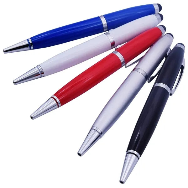 Metal Touch Pen Shape Custom Logo 1GB 2GB 4GB 8GB Pendrive
