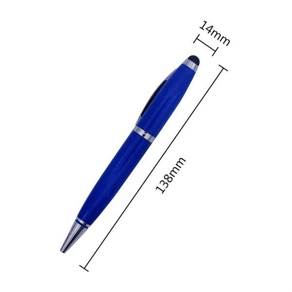 Metal Touch Pen Shape Custom Logo 1GB 2GB 4GB 8GB Pendrive