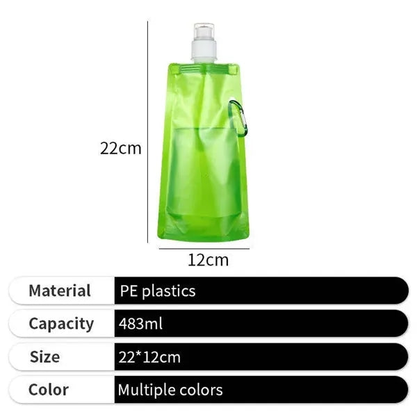 480ML Eco-Friendly Folding Water Bottle