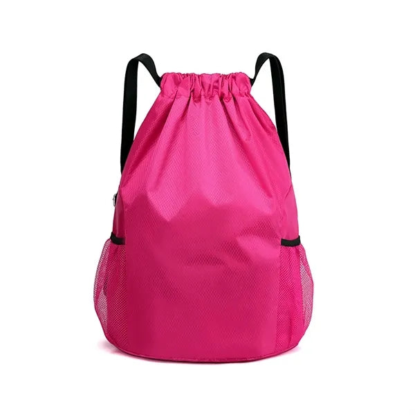 Oxford Cloth Drawstring Backpack Sports Storage Bag