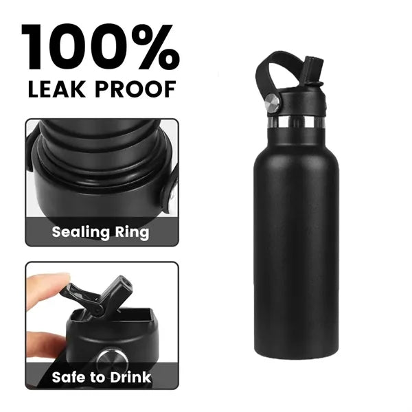 Camping & Hiking Hydration Flask with Straw