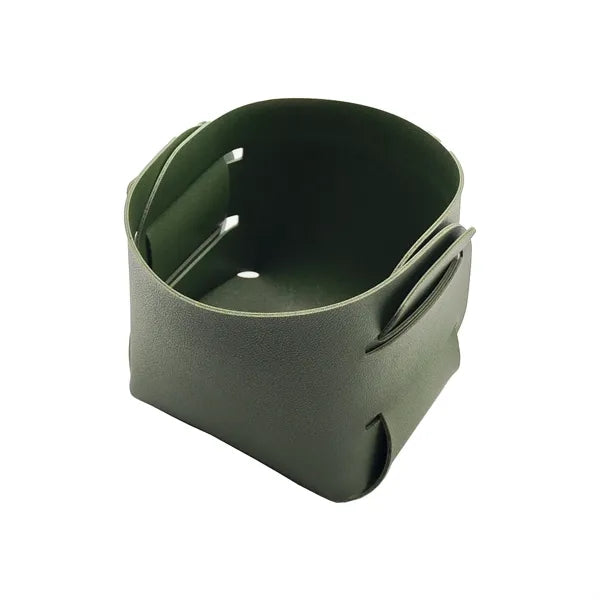 Foldable PU Leather Desk Sundries Storage Tray