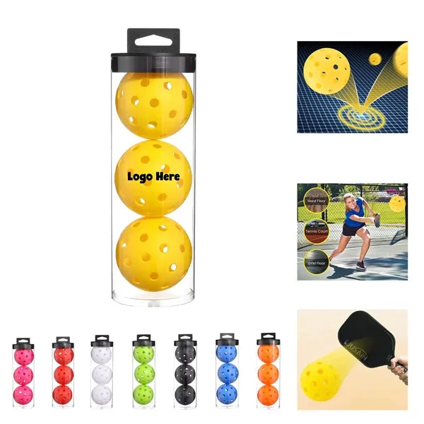 3PCS Outdoor Pickleball Balls Set