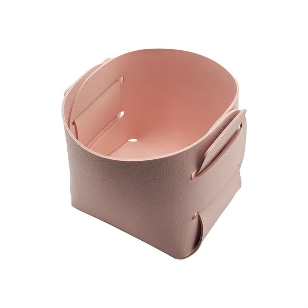 Foldable PU Leather Desk Sundries Storage Tray