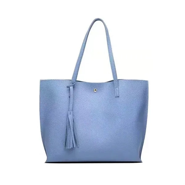 Soft Leather Tote Shoulder Bag