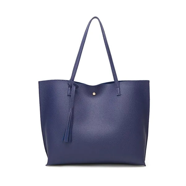 Soft Leather Tote Shoulder Bag