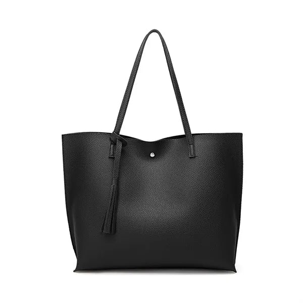 Soft Leather Tote Shoulder Bag