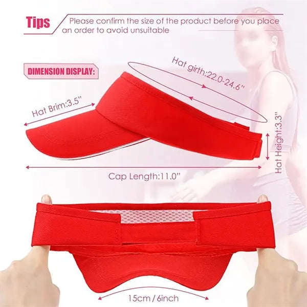 Cotton And Polyester Outdoor Sunshade Cap With Open Top