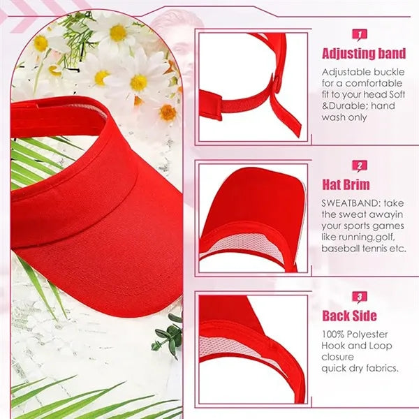 Cotton And Polyester Outdoor Sunshade Cap With Open Top