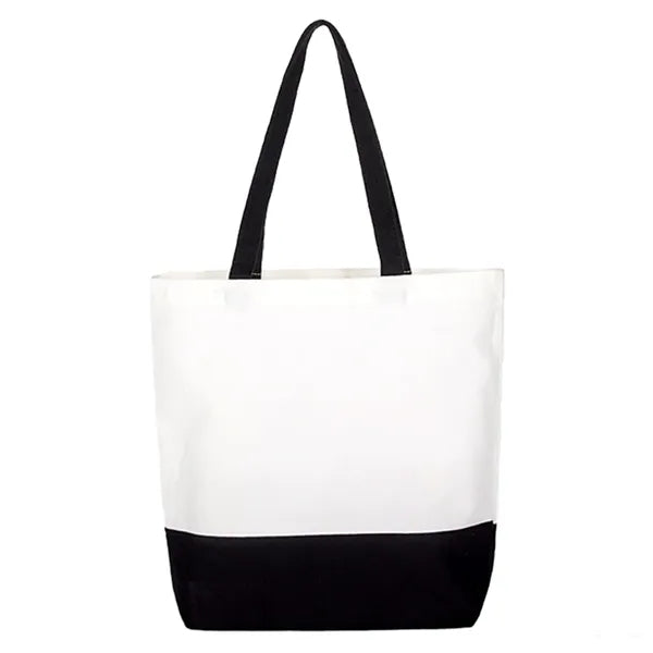 12oz. Color-Spliced Shopper Tote