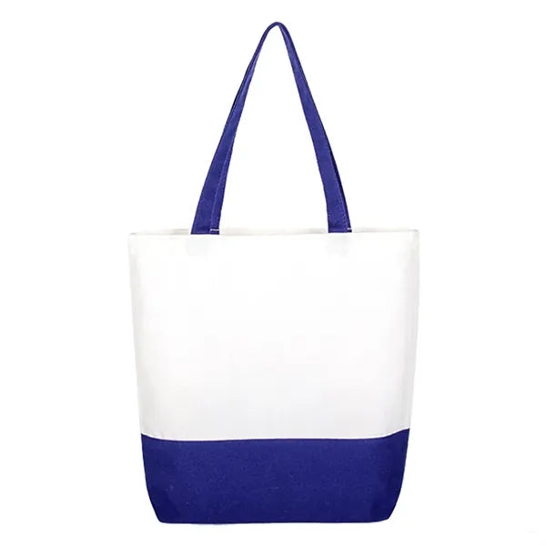 12oz. Color-Spliced Shopper Tote