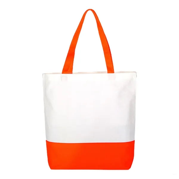 12oz. Color-Spliced Shopper Tote