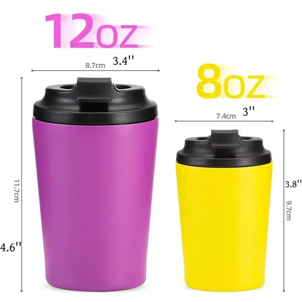 12oz Stainless Steel Insulated Travel Mug