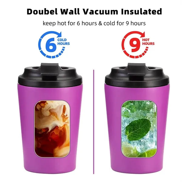 12oz Stainless Steel Insulated Travel Mug