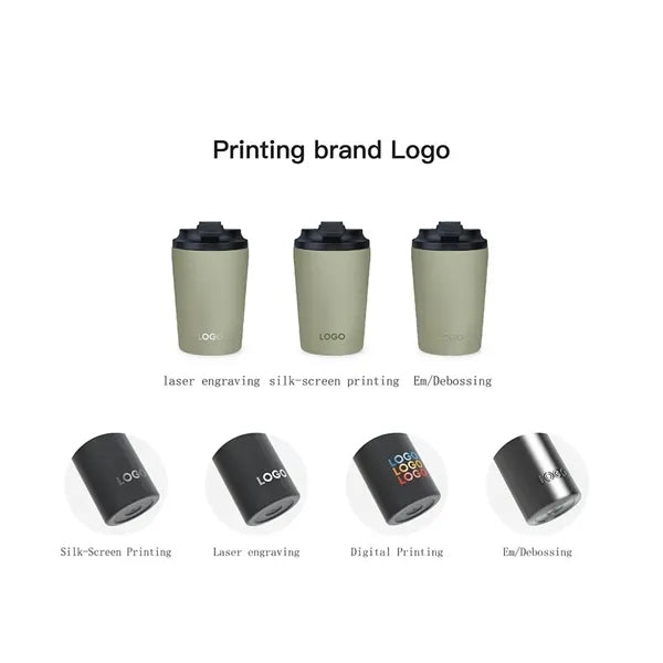 12oz Stainless Steel Insulated Travel Mug