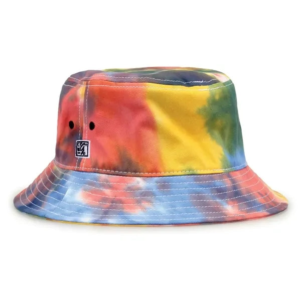 Tie Dye Twill Head Cover Cotton Bucket Hat