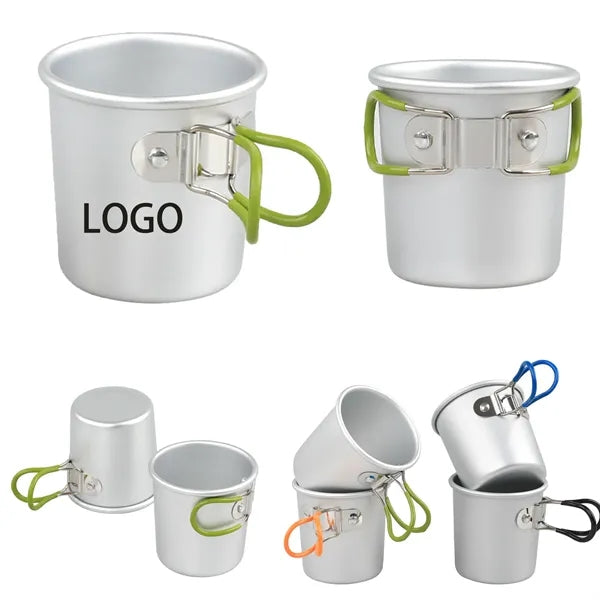 Foldable Handle Aluminum Cup