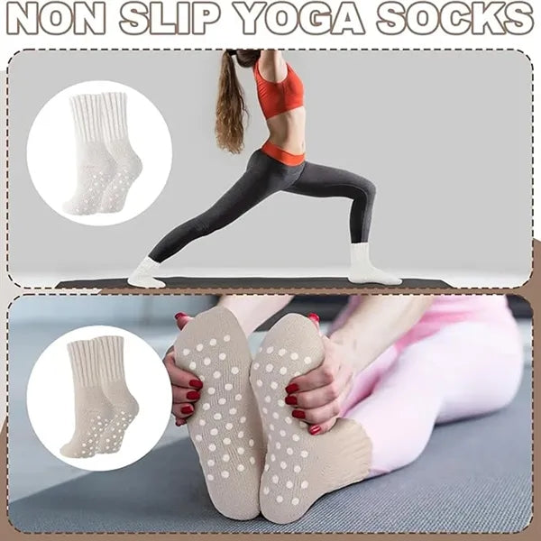 Thermal Slipper Socks with Grips Winter Thick Warm Anti Slip