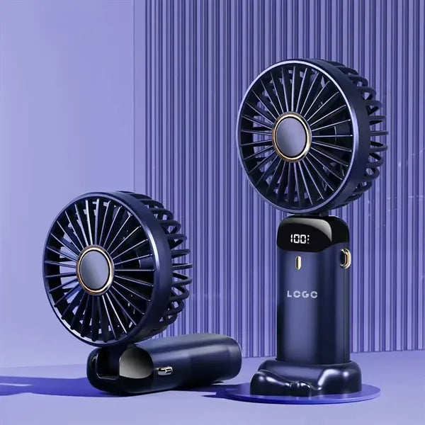 Digital Display Rechargeable Folding Aroma Fan