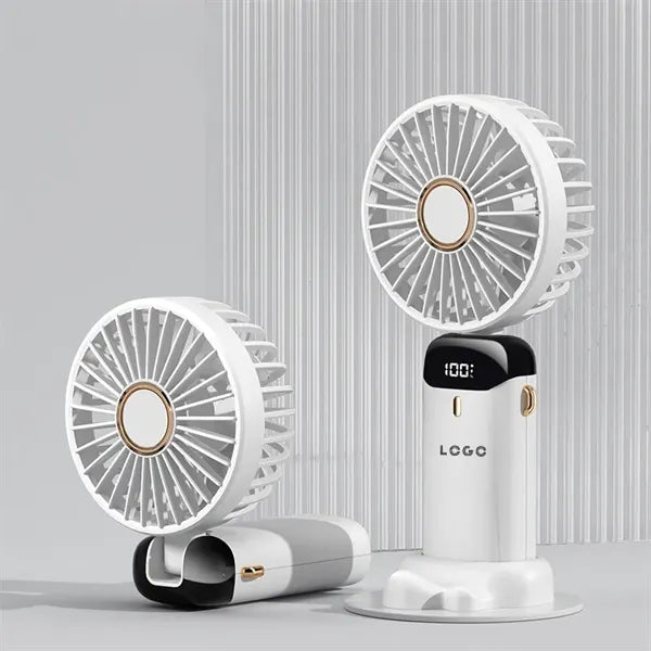 Digital Display Rechargeable Folding Aroma Fan
