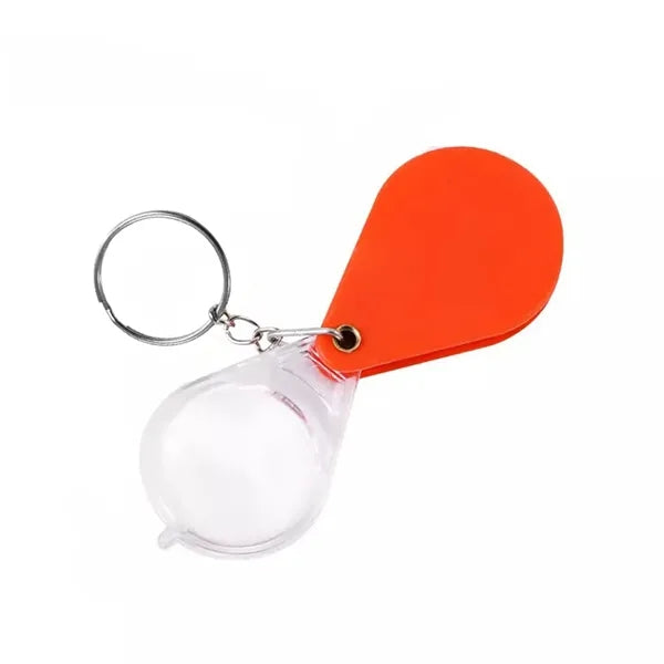 Mini Foldable 10x Magnifying Glass with Keychain