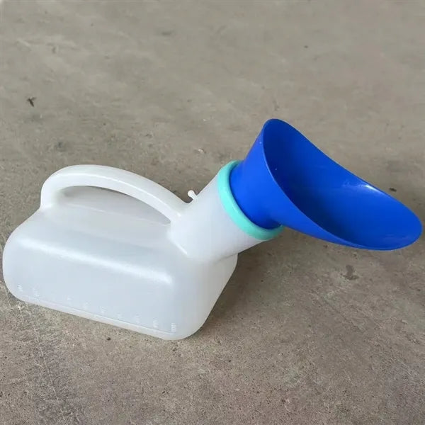 34 Oz Portable Unisex Pee Funnel Pot w/ lid