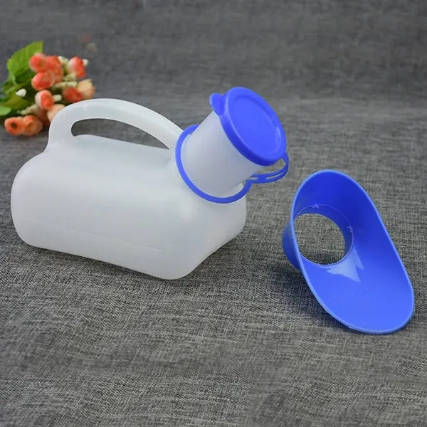 34 Oz Portable Unisex Pee Funnel Pot w/ lid