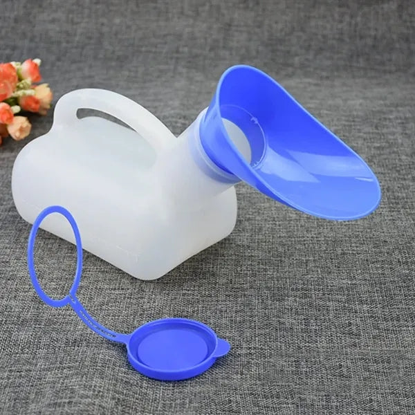 34 Oz Portable Unisex Pee Funnel Pot w/ lid