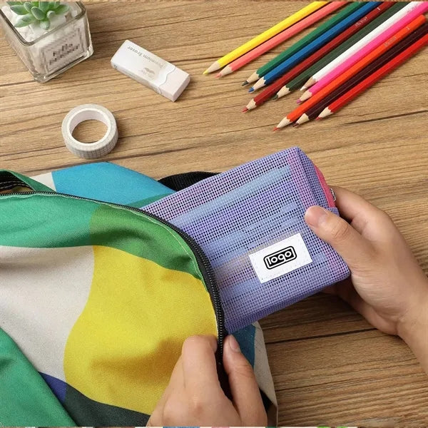 Portable Mesh Pencil Case