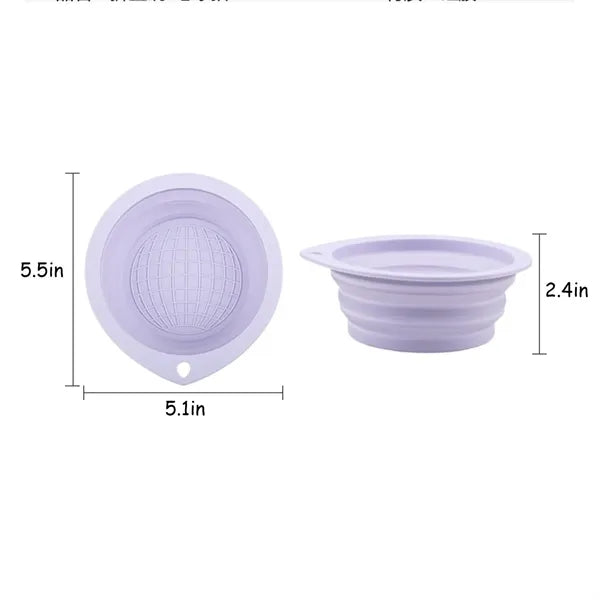 Silicone Food Grade Foldable Dog Bowl