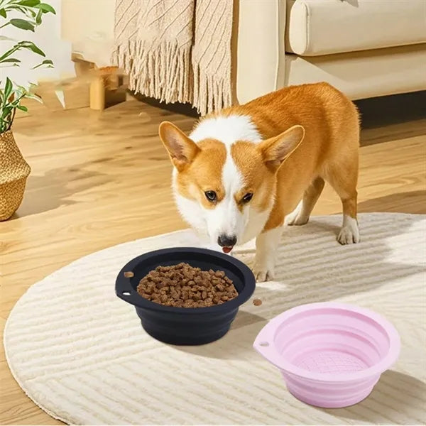 Silicone Food Grade Foldable Dog Bowl