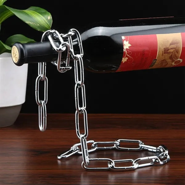 Floating Chain Wine Rack