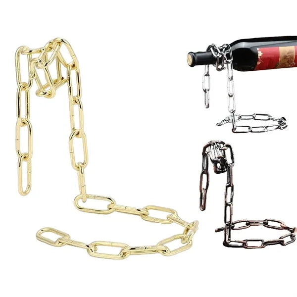 Floating Chain Wine Rack