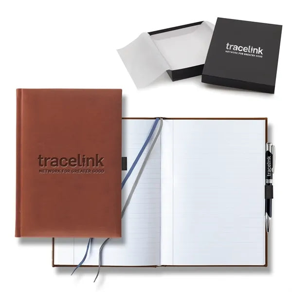 Tucson Grande Lined White Page Journal Gift Set
