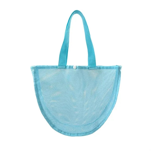 Kids Colorful Mesh Beach Seashell Bag