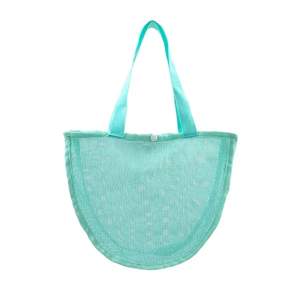 Kids Colorful Mesh Beach Seashell Bag