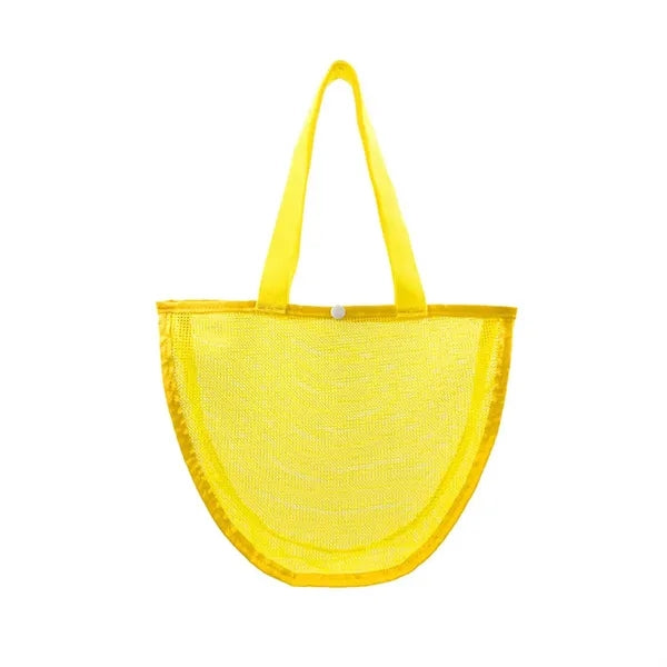 Kids Colorful Mesh Beach Seashell Bag